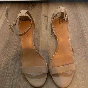 J crew taupe heel sandals